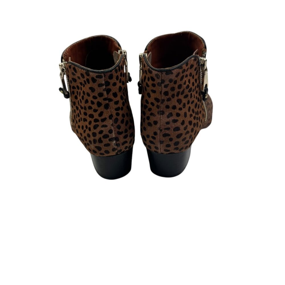 Rebecca Minkoff Cheetah/Animal Calf Hair Chelsea Leather Booties Women's SZ 6.5 - Picture 5 of 9
